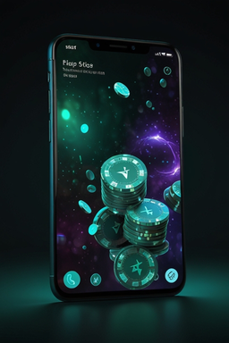 Smartphone met casino-app